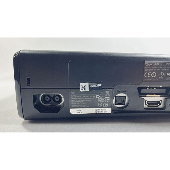 Microsoft Xbox 360 S Slim Console Model 1439 Matte Black Console Only 4Gb Tested - Picture 7 of 9